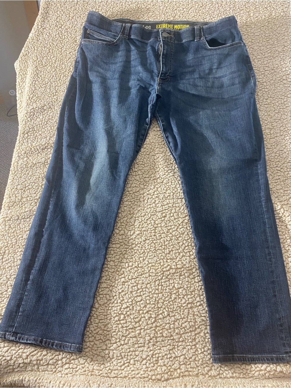 Lee Men's Dark Blue Stretch Jeans - Extreme Motion 42X30